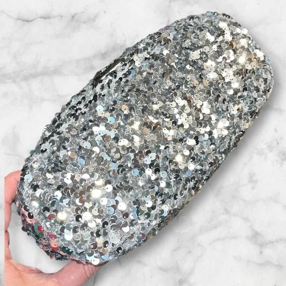 kate spade Silver Sequin Clutch - Picture 5 of 11